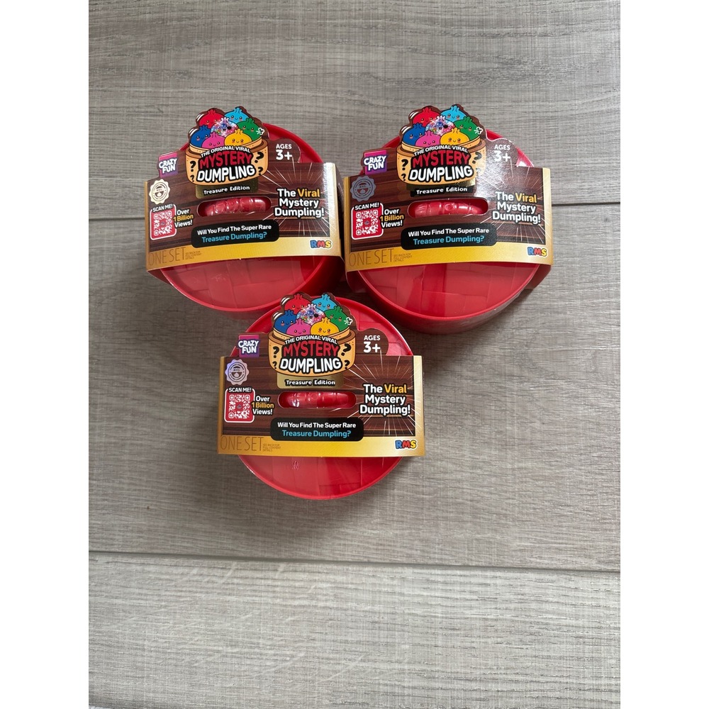 3 RMS Mystery Dumpling TREASURE EDITION NEW RARE HTF Viral Squishy Five Below